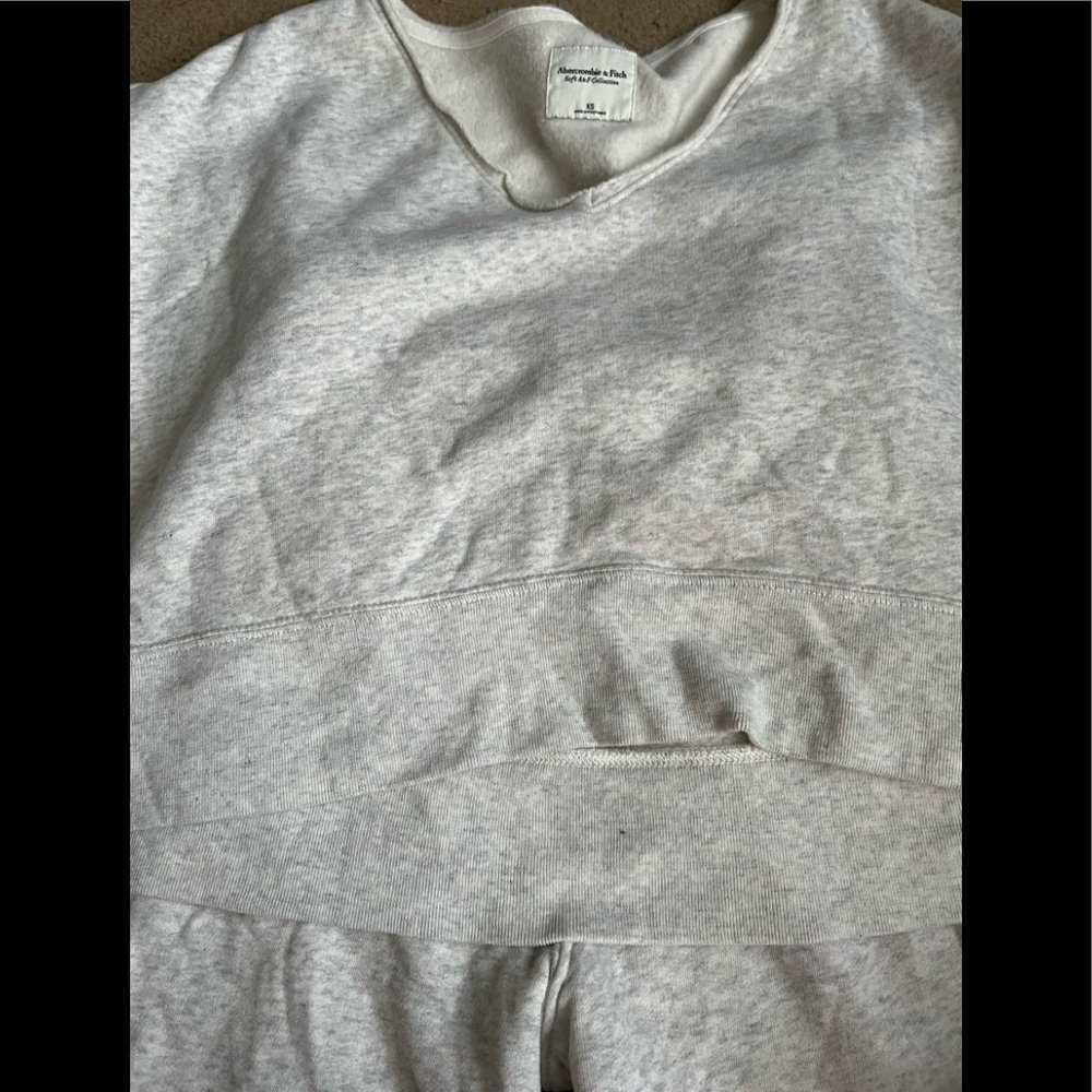 Gray Abercrombie Sweat Matching Set